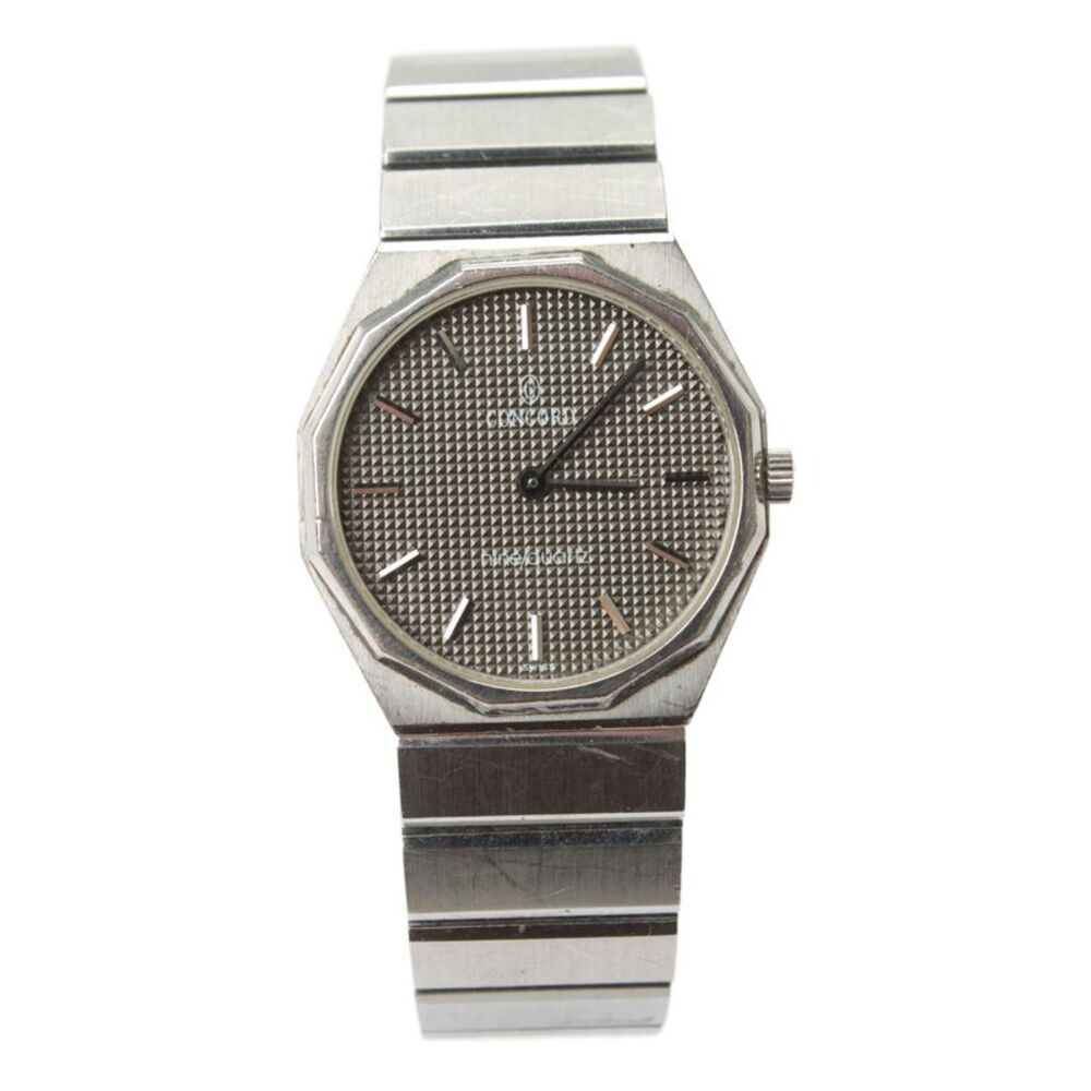 Concord Mens Vintage Stainless Steel Mariner SG 505315 Quartz Watch 26.5mm